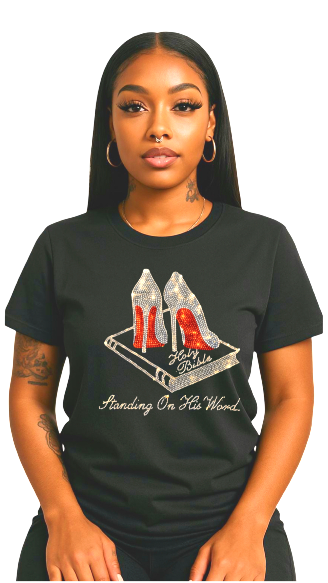 Lady’s Standing Rhinestone Tee