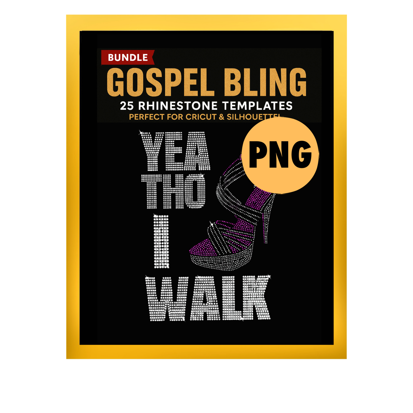 YEA THO I WALK DXF, EPS, SVG, & PNG FILES