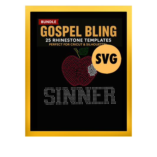 ONCE A SINNER DXF, EPS, SVG, & PNG FILES