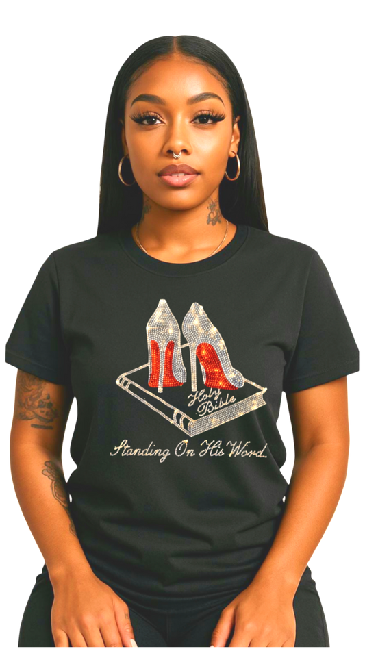 Lady’s Standing Rhinestone Tee