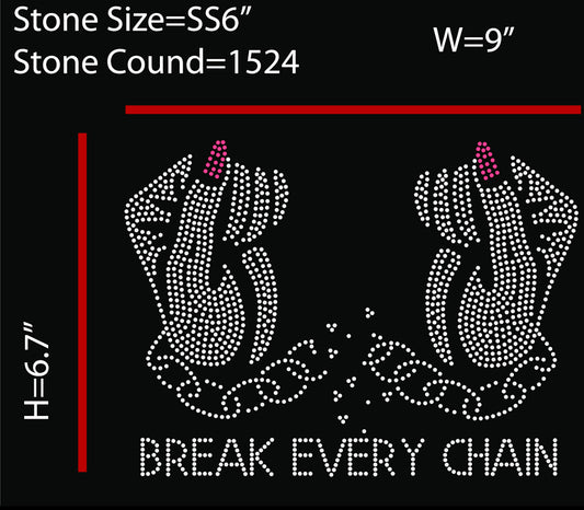 BREAK EVERY CHAIN DXF, EPS, SVG, & PNG FILES
