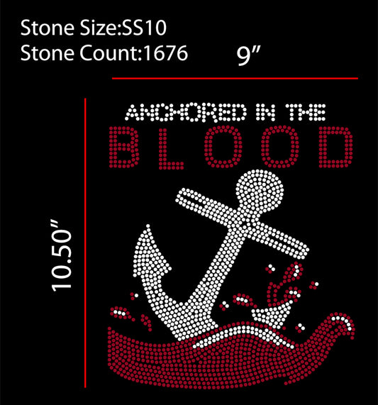 ANCHORED BY THE BLOOD DXF, EPS, SVG, & PNG FILES
