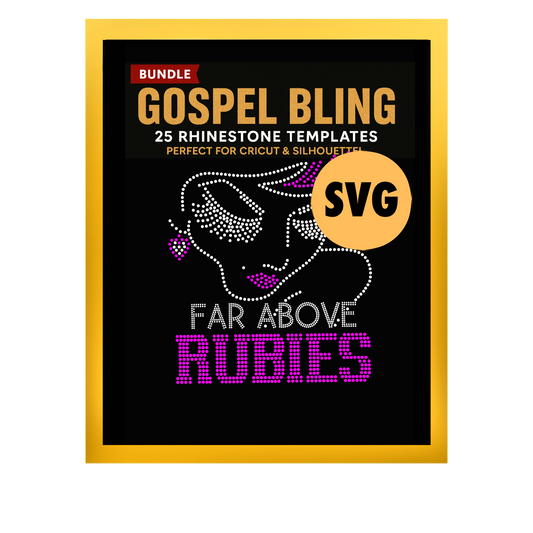 FAR ABOVE RUBIES DXF, EPS, SVG, & PNG FILES