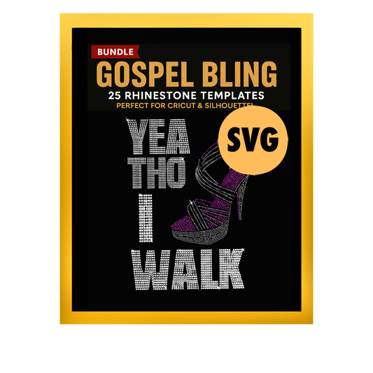 YEA THO I WALK  DXF, EPS, SVG, & PNG FILES